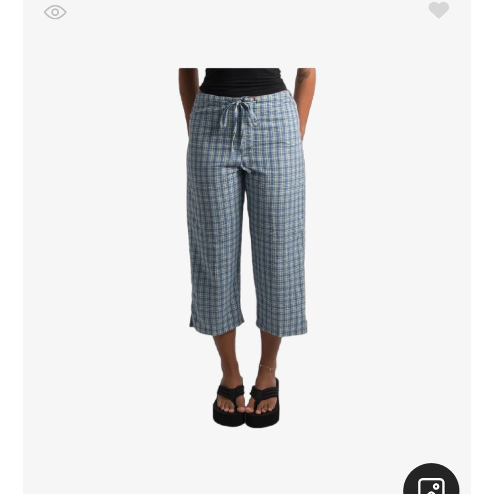 Gingham Capri Pants